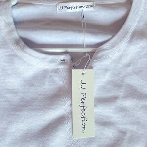 Brand new, JJ Perfection button up cardigan.  White